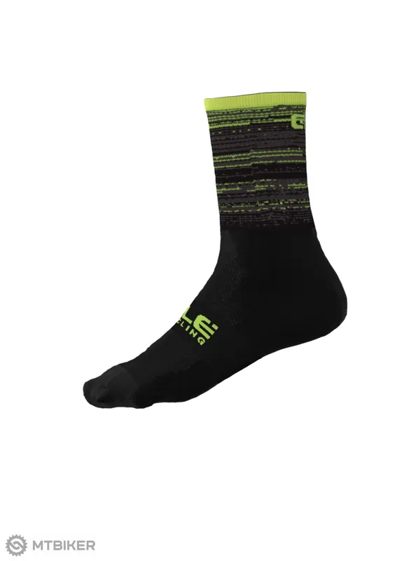 ALÉ SCANNER ponožky, černá/fluo žlutá Must-Have