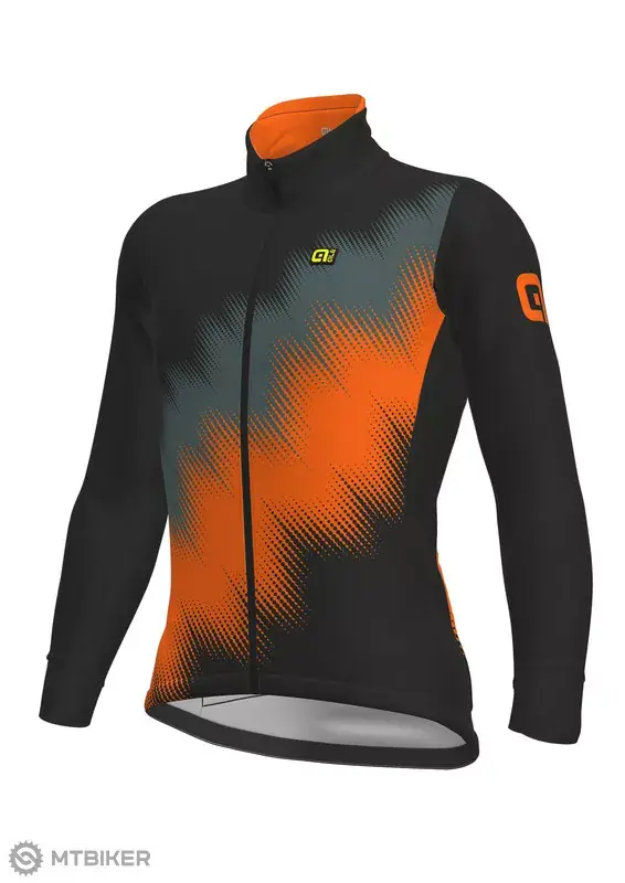 ALÉ SOLID PULSE bunda, černá/šedá/fluo oranžová Vrácení Zdarma