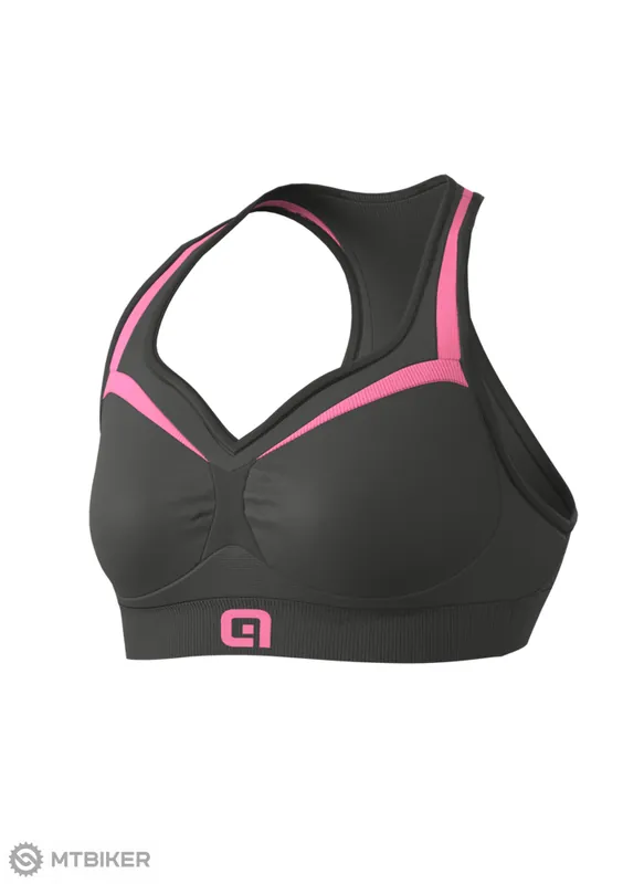 ALÉ Sportovní BRA podprsenka, black/raspberry Hit Sezóny