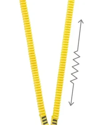 Autentický Petzl ABSORBICA-Y tlumič pádu, 150 cm, černá/žlutá