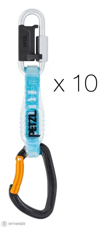 Petzl DJINN STEEL AXESS set expresek, 12 cm, 10 ks Dokud Zásoby Vydrží