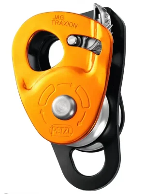 Sleva Petzl JAG TRAXION dvojitá výstupová kladka s blonkantem