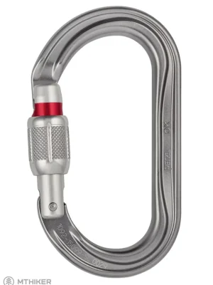 Vysoce Kvalitní Petzl OK SCREW LOCK karabina, stříbrná