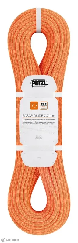 Zlevněný Petzl PASO GUIDE lano, 7.7 mm, oranžová