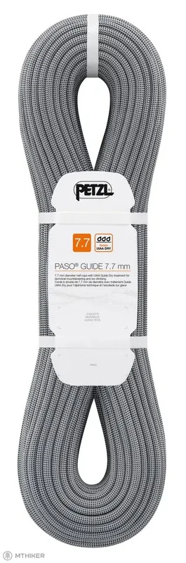 Nejprodávanější Petzl PASO GUIDE lano, 7.7 mm, šedá
