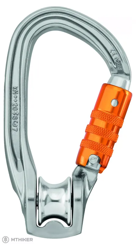 Petzl ROLLCLIP Z TRIACT LOCK karabina s integrovanou kladkou, šedá Přímo Od Výrobce