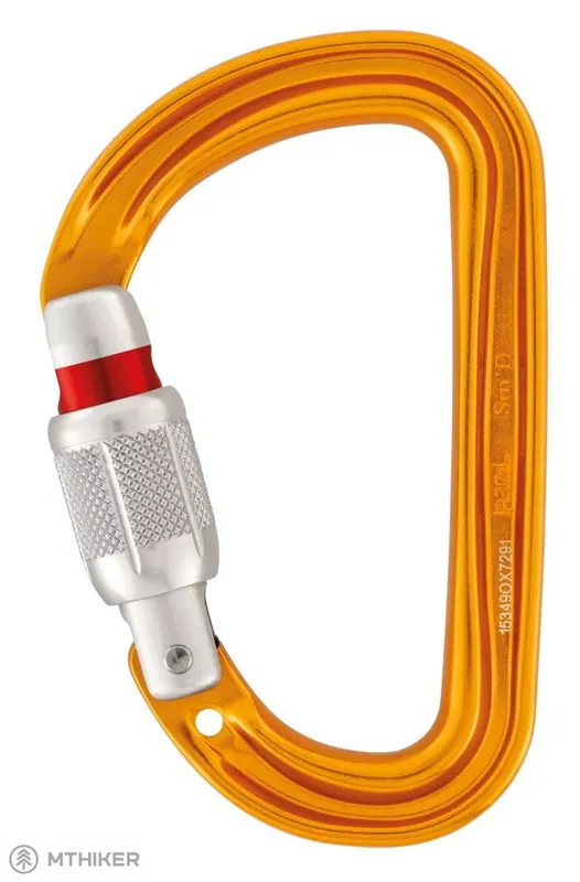 Must-Have Petzl SMD SCREW LOCK karabina, oranžová