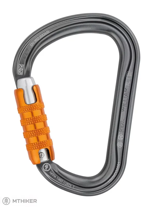 Objednat Nyní Petzl WILLIAM TRIACT LOCK karabina, šedá
