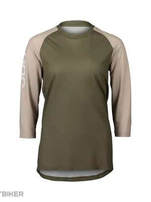 Koupit Online POC MTB Pure 3/4 dámský dres, epidote green/light sandstone beige