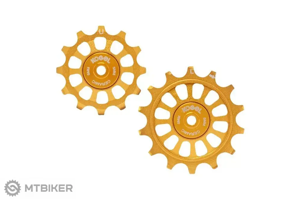Zlevněný Kogel Shimano kladky s keramickými ložisky, 12/14T, Shimano, zlatá