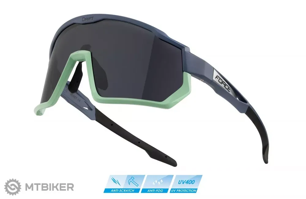 FORCE Drift brýle, bouře blue-mint, černá kontrastní skla Cenově Výhodný