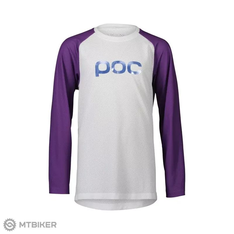 Akční Nabídka POC Essential MTB dětský dres, hydrogen white/sapphire purple