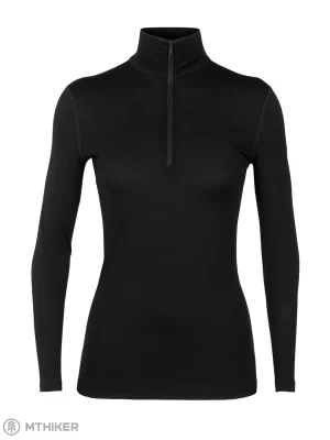 Přímo Od Výrobce icebreaker 200 Oasis Half Zip dámské tričko, černé