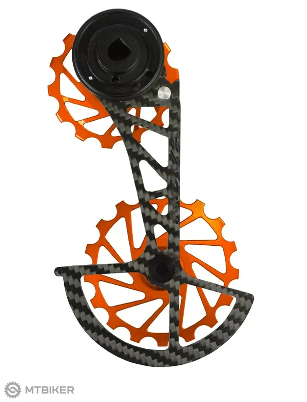Finální Výprodej Nova Ride Carbon Ceramic ramínko přehazovačky pro SRAM Red/Force, 12-kolo, oranžová