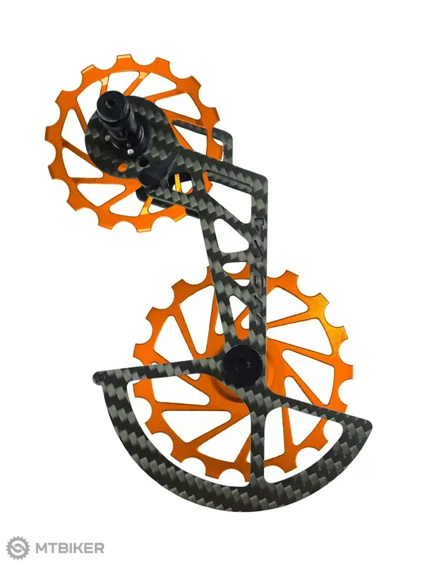 Akční Cena Nova Ride Carbon Ceramic ramínko přehazovačky pro Shimano Dura Ace/Ultegra, 11-kolo, oranžová