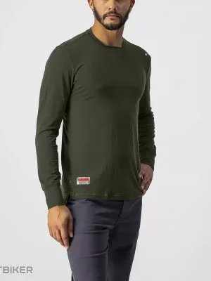 Castelli MERINO LS TEE tričko, zelené Nejlepší Cena