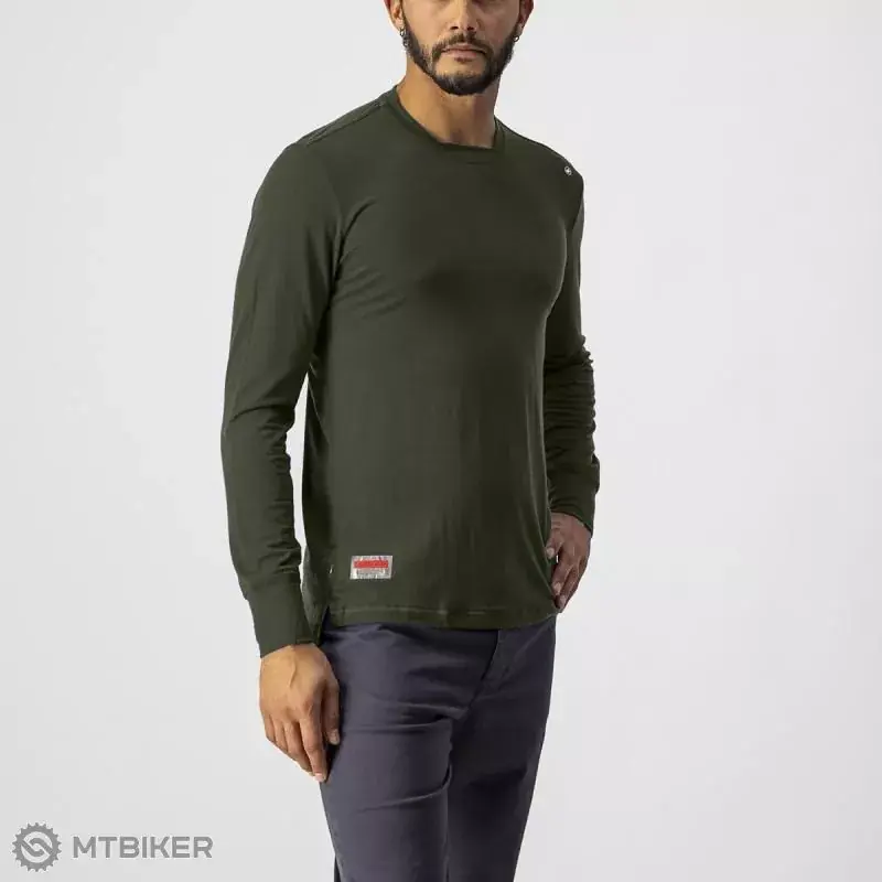 Castelli MERINO LS TEE tričko, zelené Nejlepší Cena