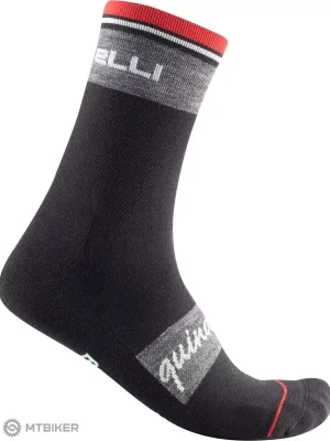 Castelli QUINDICI SOFT MERINO ponožky, černé Novinka