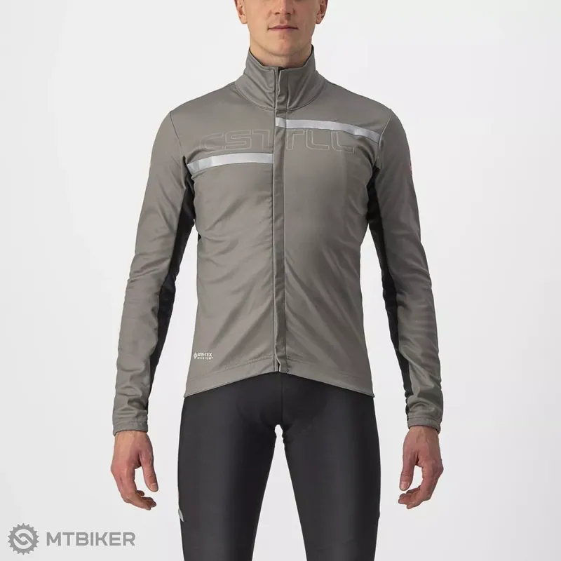 Castelli TRANSITION 2 bunda, niklově šedá/tmavě šedá Značkový