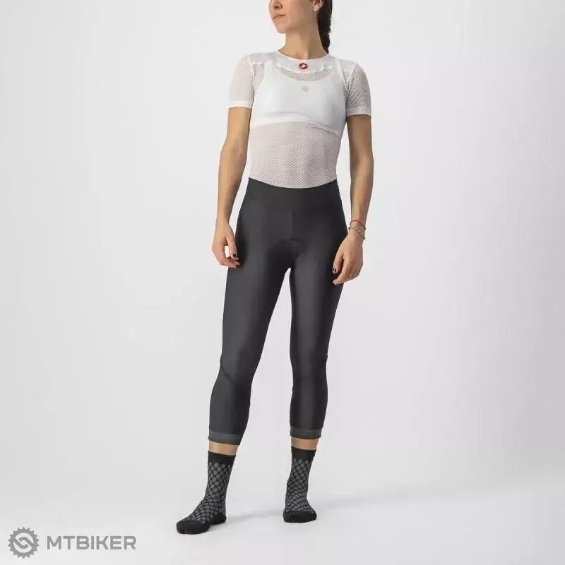 Castelli VELOCISSIMA THERMAL dámské 3/4 kalhoty, černá/reflex Omezená Nabídka