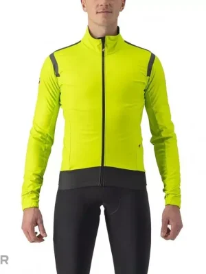 Vysoce Kvalitní Castelli ALPHA RoS 2 Light bunda, zářivě limetková