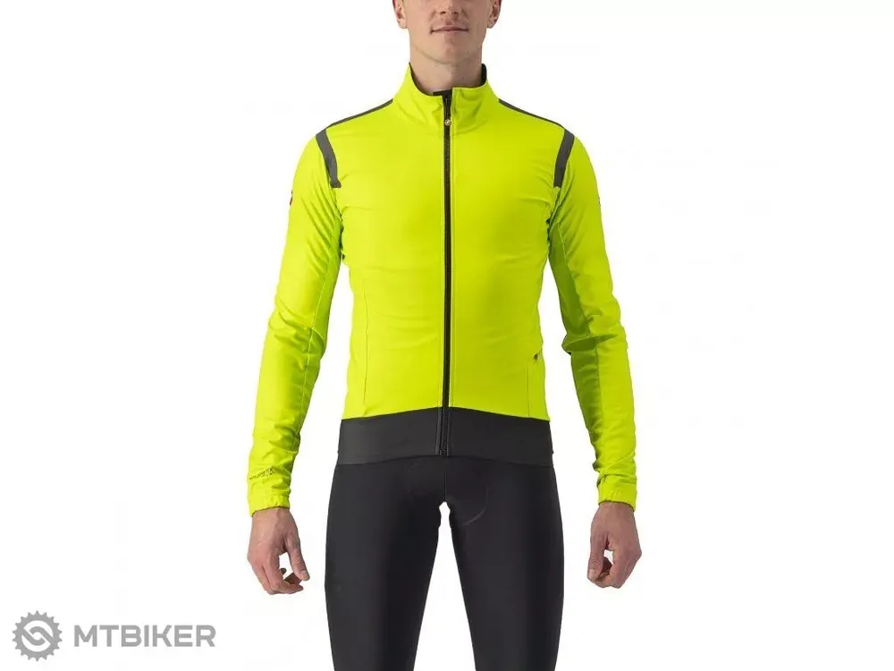 Vysoce Kvalitní Castelli ALPHA RoS 2 Light bunda, zářivě limetková