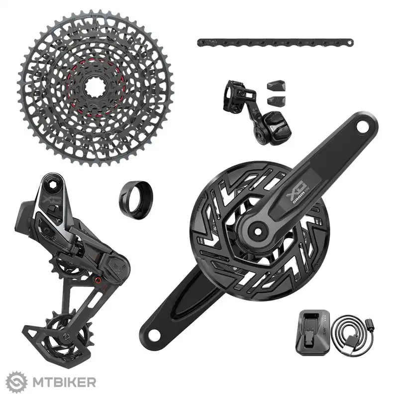 SRAM X0 T-Type Eagle Transmission AXS sada pro E-MTB Brose, kliky 160 mm, 10-52T, 1x12 Vysoce Kvalitní