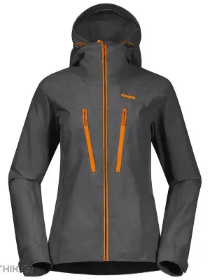 Akční Nabídka Bergans Cecilie Mountain Softshell dámská bunda, Solid Dark Grey/Cloudberry Yellow