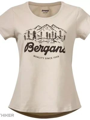 Bergans CLASSIC V2 dámské tričko, Chalk Sand Značkový