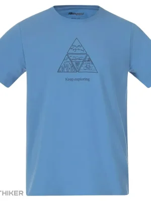 Časově Omezené Bergans Graphic tričko, pacific blue/dark shadow grey