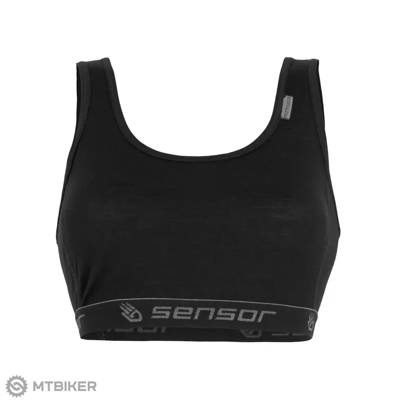Levný Sensor Merino Active dámská podprsenka, černá