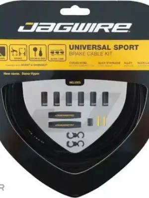 Jagwire UCK400 Universal Sport Brake Kit sada brzdových lanek a bowdenů, černá Must-Have