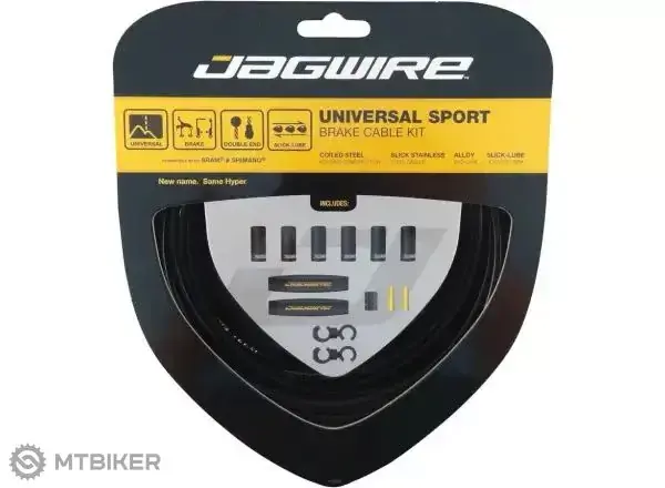 Jagwire UCK400 Universal Sport Brake Kit sada brzdových lanek a bowdenů, černá Must-Have