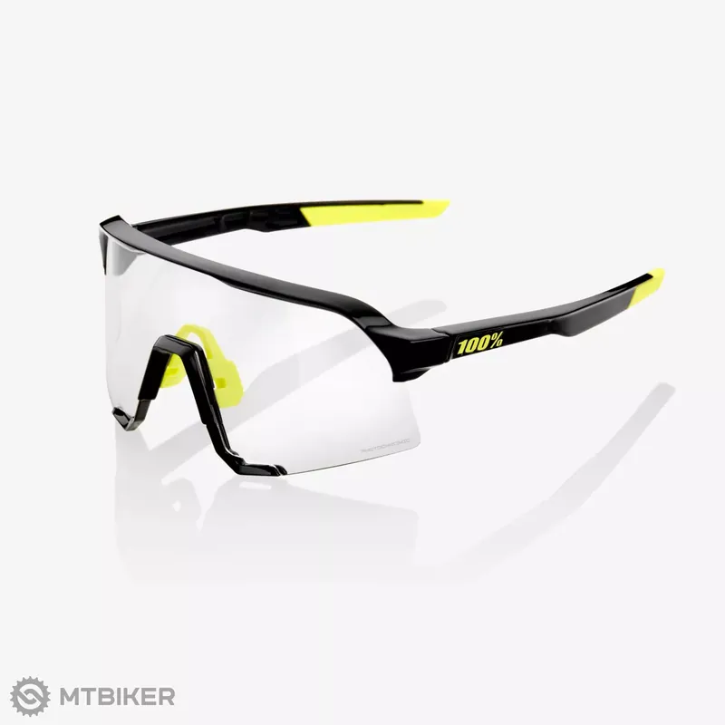 100% S3 brýle, Gloss Black/Photochromic Značkový