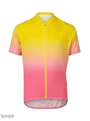 Levný POC XC Gradient Aventurine dětský dres, yellow/actnium pink