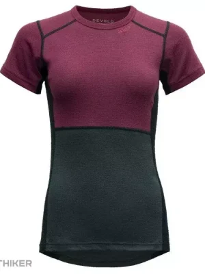 Devold Lauparen Merino 190 dámské tričko, beetroot/woods/ink Dokud Zásoby Vydrží