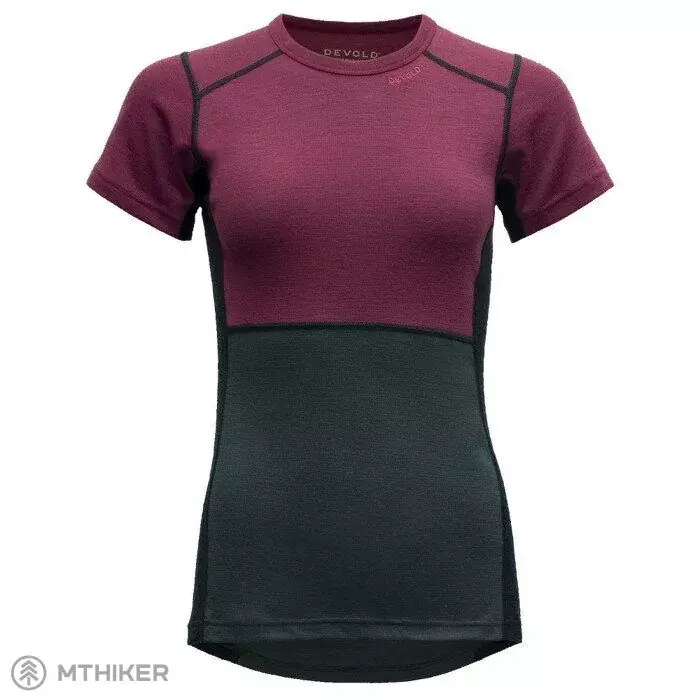 Devold Lauparen Merino 190 dámské tričko, beetroot/woods/ink Dokud Zásoby Vydrží