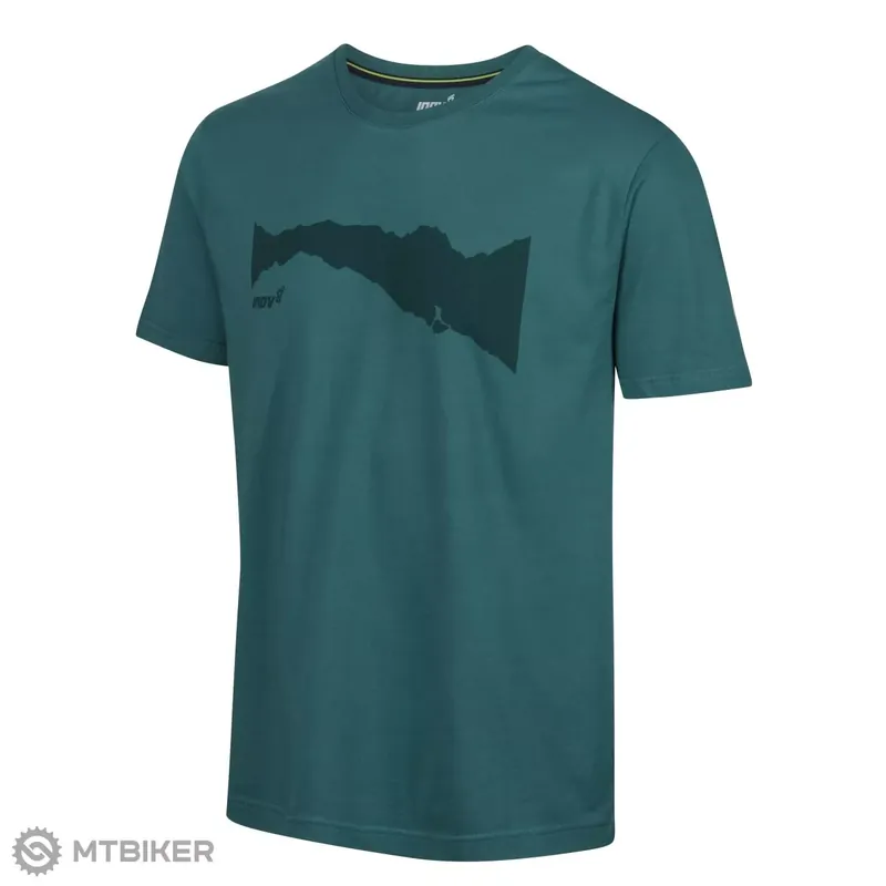 Inov-8 GRAPHIC TEE "Ridge" triko, zelená Časově Omezené