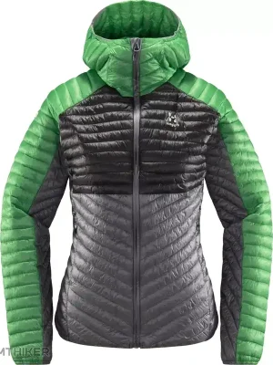 Haglöfs LIM Mimic hood dámská bunda, šedá/zelená Poslední Šance