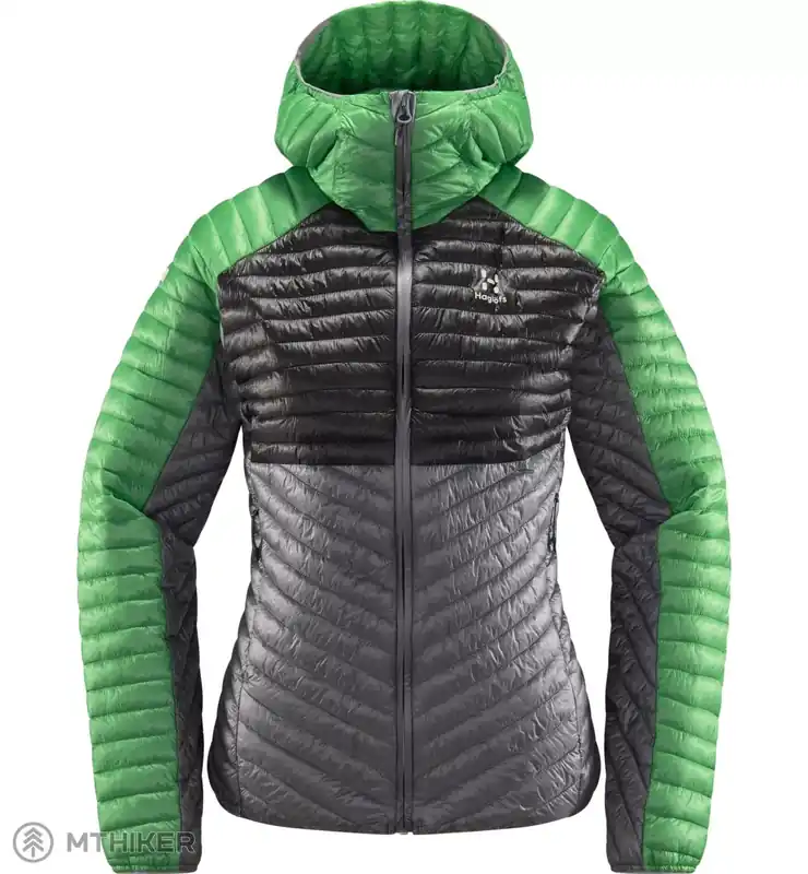 Haglöfs LIM Mimic hood dámská bunda, šedá/zelená Poslední Šance