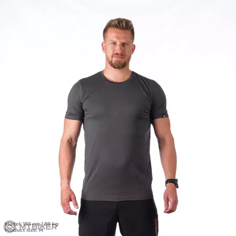 Northfinder JONES tričko, black/melange Přímo Od Výrobce