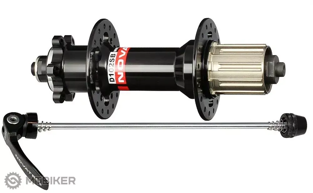 Cenový Hit Novatec D102SB-QR-S4S zadní náboj, 6-děr, 32 děr, QR, Shimano HG, OEM