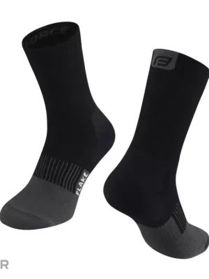 Zlevněný FORCE Flake zimní ponožky, černá/šedá