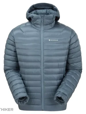 Ověřený Montane ANTI-FREEZE HOODIE bunda, šedomodrá