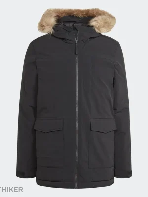 adidas PARKA HO FUR bunda, černá Nejlepší Volba