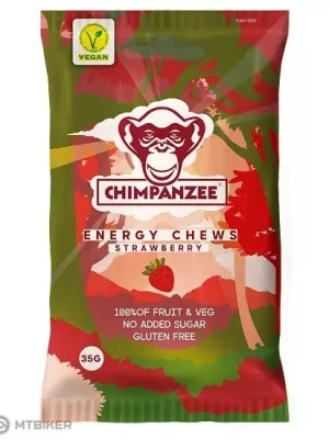 Odeslání Ihned Chimpanzee ENERGY CHEWS gumové bonbony, 35 g, Strawberry
