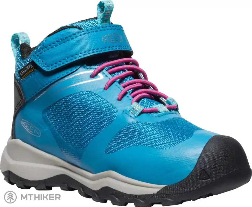 KEEN WANDURO MID WP dětské boty, fjord blue/fuchsia purple Kup Teď
