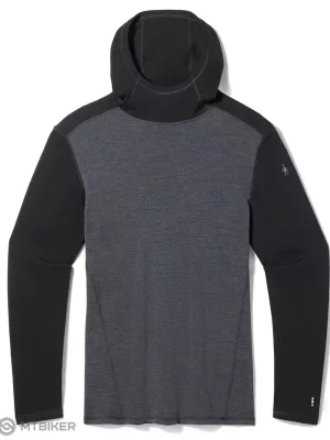 Nejlepší Volba Smartwool Classic Thermal Merino Base Layer tričko Hoodie, black/charcoal heather