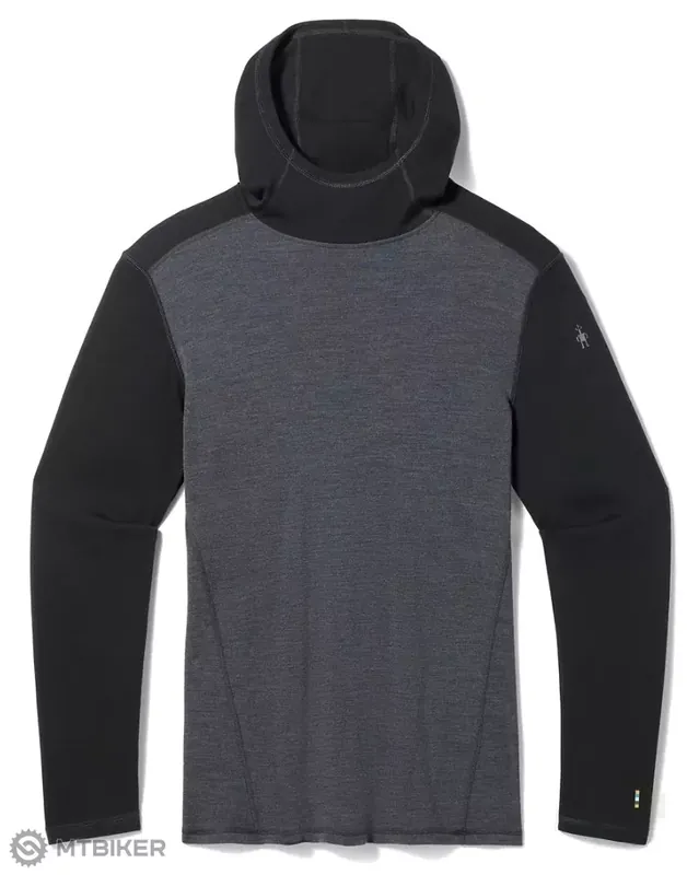 Nejlepší Volba Smartwool Classic Thermal Merino Base Layer tričko Hoodie, black/charcoal heather