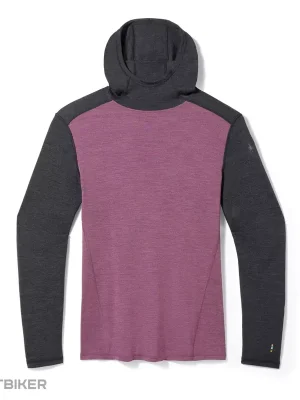 Smartwool Classic Thermal Merino Base Layer Hoodie tričko, charcoal/argyle purple Expresní Doručení